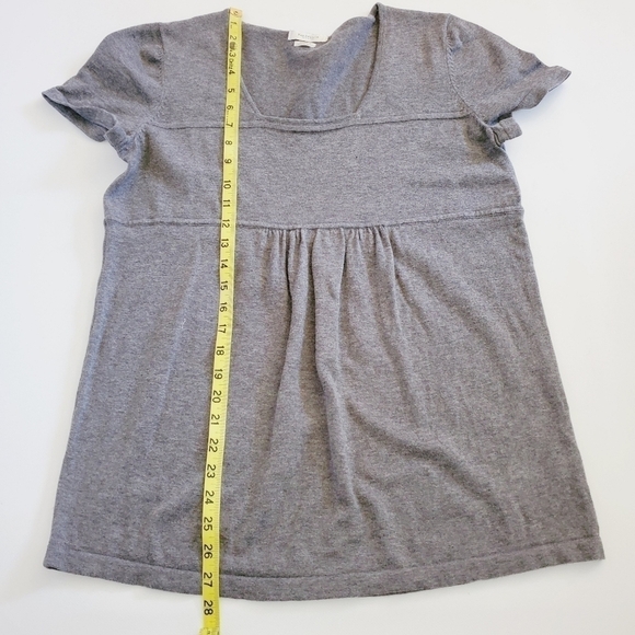 1083 * Van Heusen Scoop Neck Sweater Top Gray Size M - Picture 5 of 5
